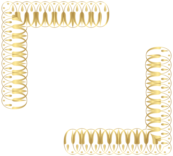 This png image - Corners Gold Transparent PNG Clip Art, is available for free download