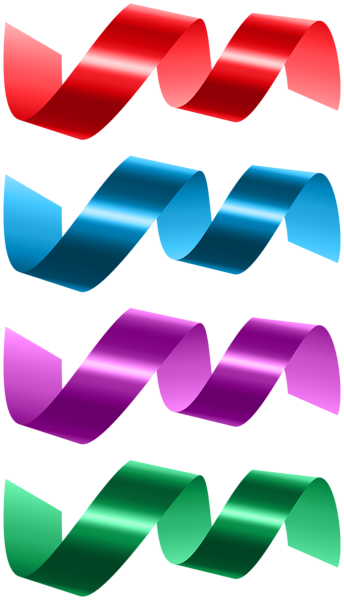 This png image - Curly Ribbons PNG Clipart, is available for free download