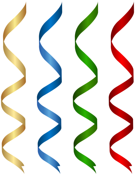 This png image - Curly Ribbons Set PNG Clipart, is available for free download