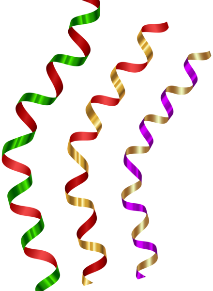 This png image - Curly Ribbons Transparent Clip Art Image, is available for free download