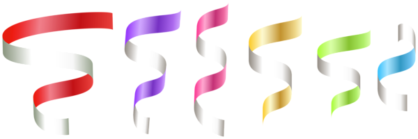 This png image - Curly Ribbons Transparent Clipart, is available for free download