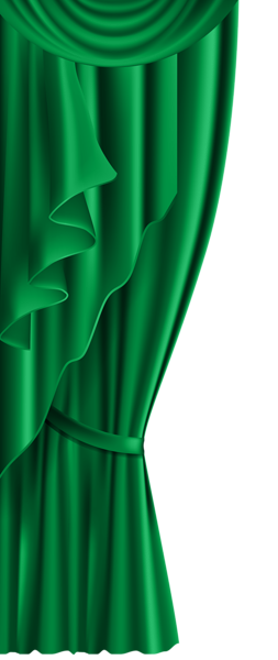 This png image - Curtain Green Transparent PNG Clip Art Image, is available for free download
