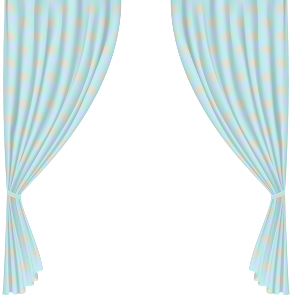 This png image - Curtains PNG Blue Transparent Clipart, is available for free download