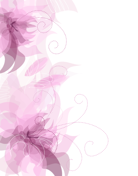 This png image - Cute Pink Floral Decoration Transparent PNG Clipart, is available for free download