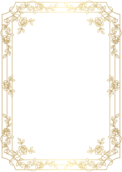 This png image - Deco Border Frame PNG Clip Art, is available for free download