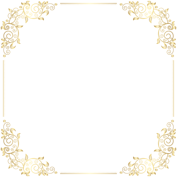 This png image - Deco Border Frame PNG Clip Art, is available for free download