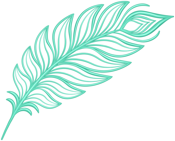This png image - Deco Feather PNG Clipart, is available for free download