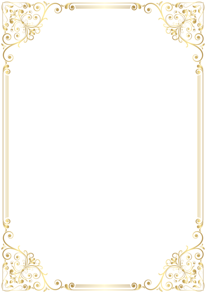 This png image - Deco Frame Border Golden PNG Clip Art Image, is available for free download