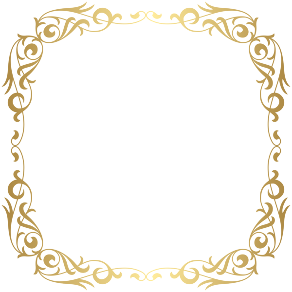 This png image - Deco Gold Frame Border, is available for free download