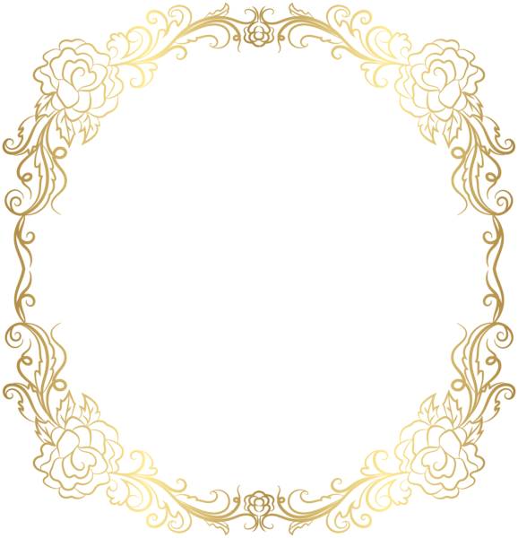 This png image - Deco Golden Border Frame PNG Clip Art, is available for free download