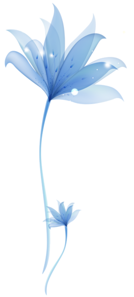 This png image - Decorative Blue Flower PNG Transparent Ornament, is available for free download