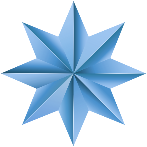 This png image - Decorative Blue Star PNG Clipart, is available for free download