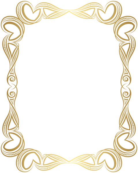 This png image - Decorative Border Frame Gold Transparent PNG Image, is available for free download