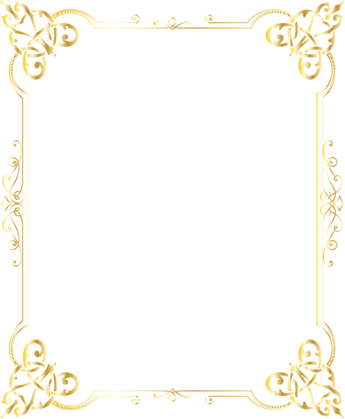 This png image - Decorative Border Gold Frame PNG Clip Art Image, is available for free download