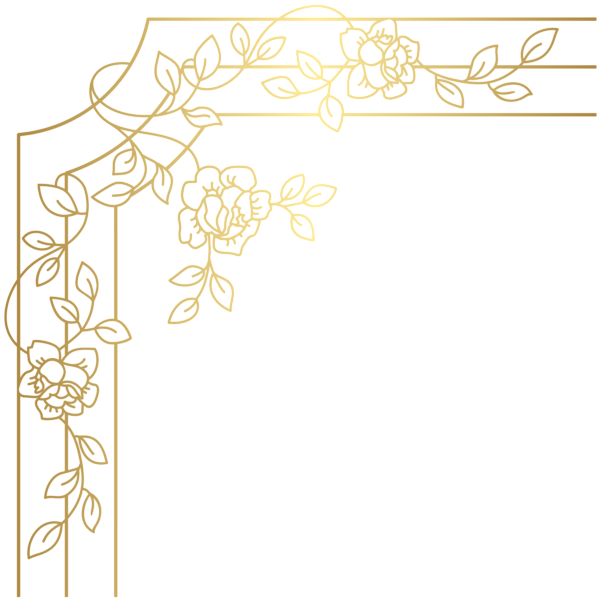 This png image - Decorative Golden Corner PNG Clip Art, is available for free download