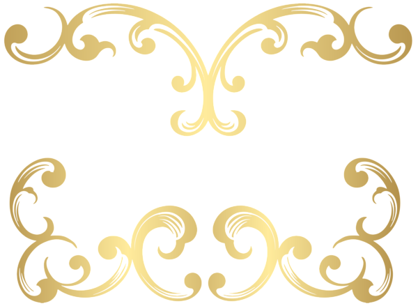 This png image - Decorative Golden Elements PNG Clipart, is available for free download
