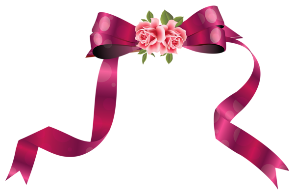 Pink Ribbon PNG Clipart Image​