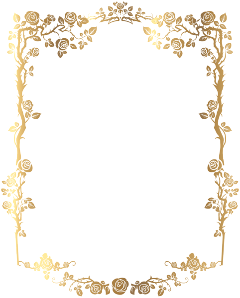 This png image - Decorative Rose Frame PNG Clip Art Image, is available for free download