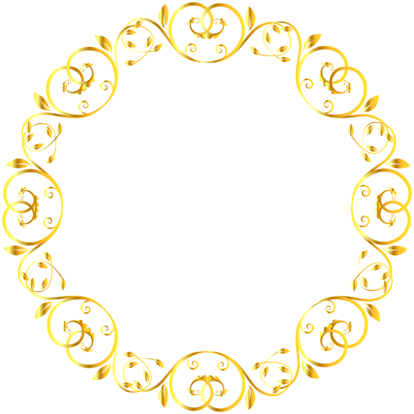 This png image - Decorative Round Border Frame Clip Art Image, is available for free download