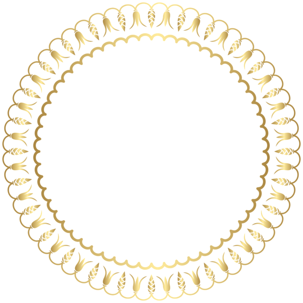 This png image - Decorative Round Border Frame PNG Clip Art, is available for free download