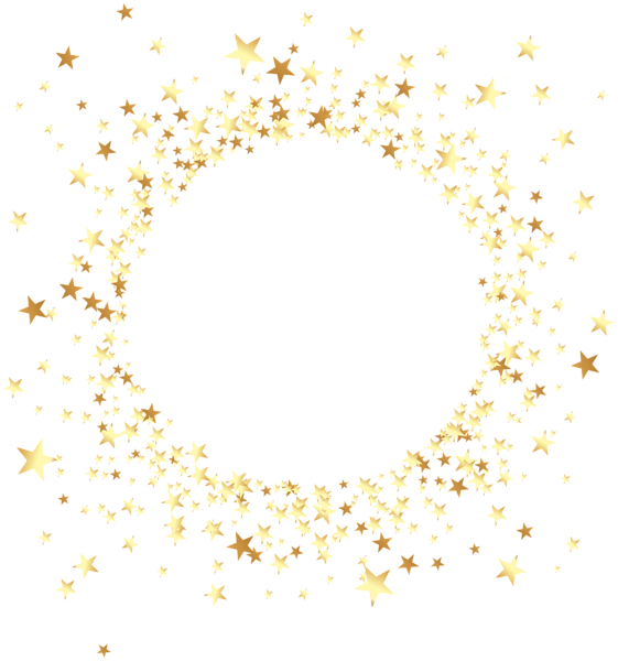 This png image - Decorative Round Element with Stars Transparent Clip Art, is available for free download