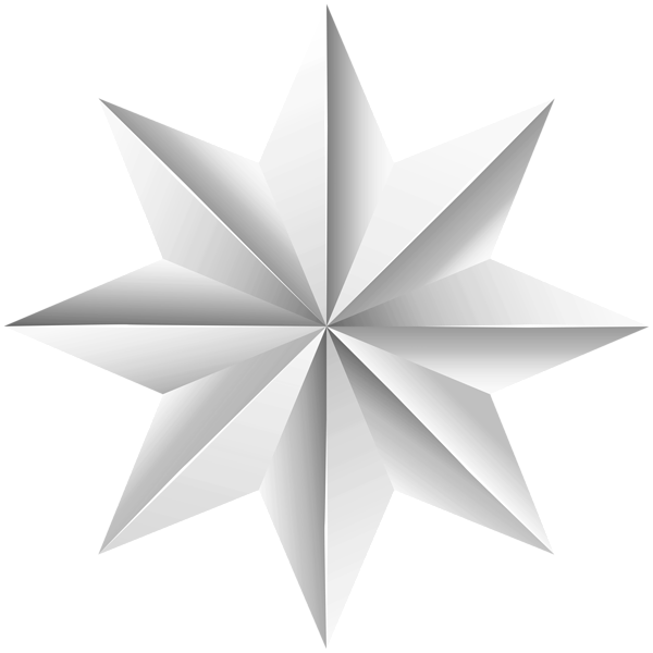This png image - Decorative White Star PNG Clipart, is available for free download
