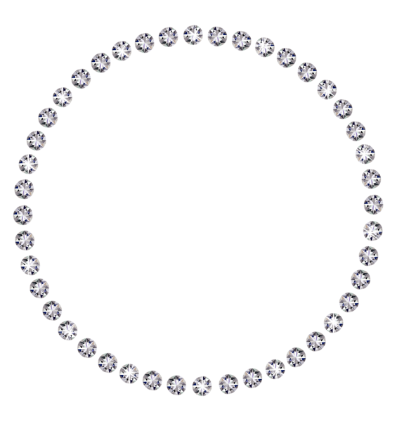 This png image - Diamond Round Border PNG Transparent Image, is available for free download