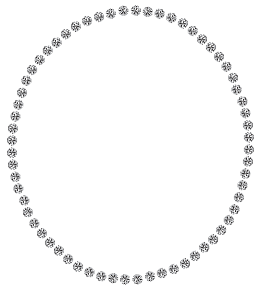This png image - Diamonds Oval Decoration PNG Clipart Image, is available for free download