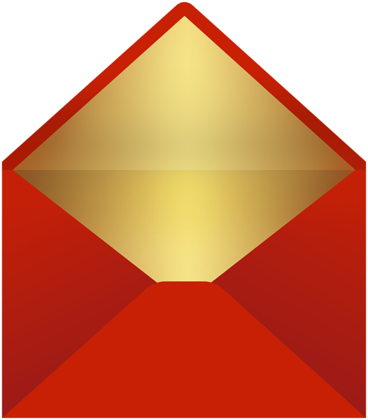This png image - Envelope Red Gold Clip Art Image, is available for free download