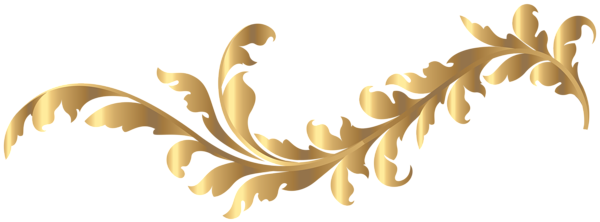 This png image - Floral Gold Element PNG Clip Art Image, is available for free download