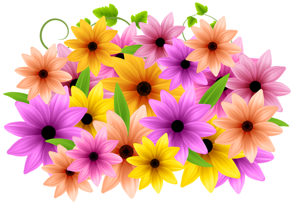 This png image - Flowers Decoration PNG Clip Art Image, is available for free download