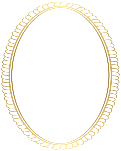 This png image - Frame Border Oval Gold PNG Clipart, is available for free download