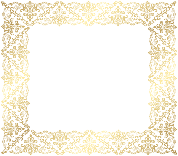 This png image - Frame Border Decorative PNG Gold Image, is available for free download