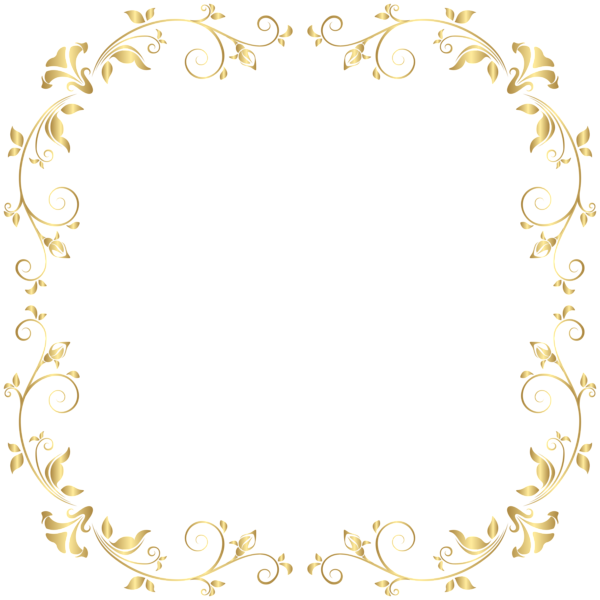 This png image - Frame Border Golden PNG Clip Art, is available for free download