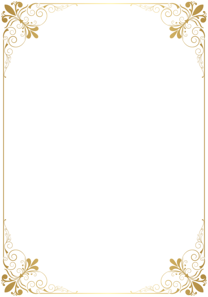 Frame Border Golden PNG Clip Art Image | Gallery Yopriceville - High ...