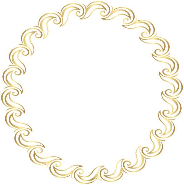 This png image - Frame Border Round Gold PNG Clipart, is available for free download