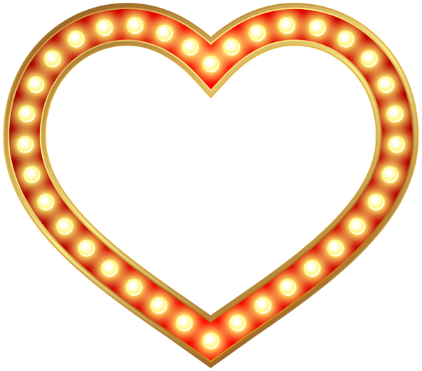 This png image - Glowing Heart Border Frame PNG Clip Art Image, is available for free download