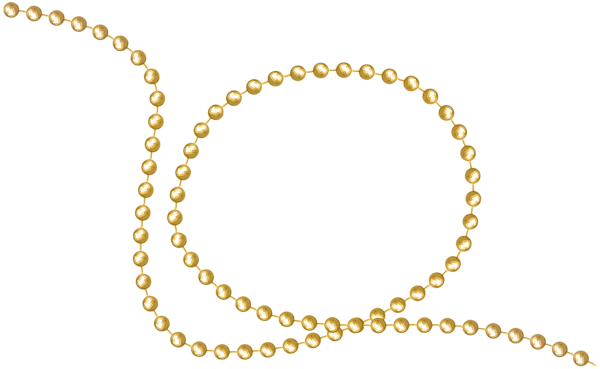 This png image - Gold Beads Decor PNG Clip Art Image, is available for free download