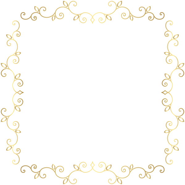 Gold Border Frame Clip Art PNG Image | Gallery Yopriceville - High ...