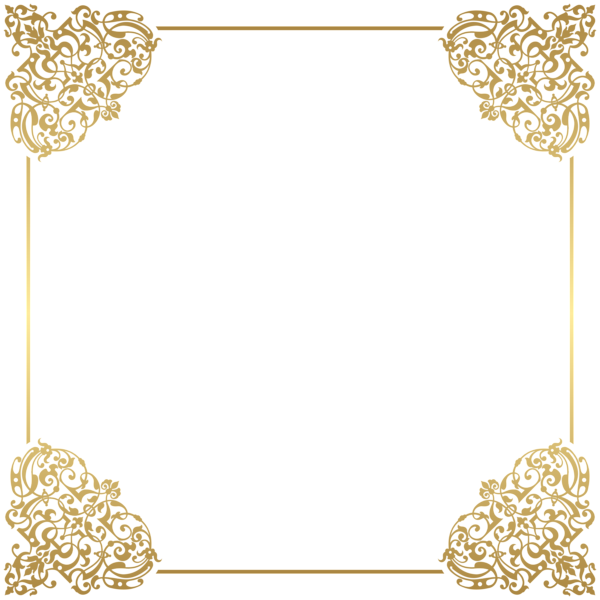 This png image - Gold Border Frame Deco PNG Clip Art, is available for free download