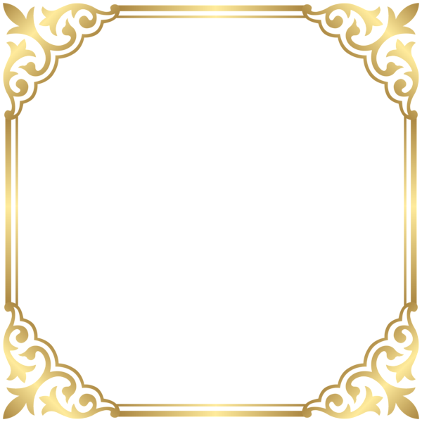 Gold Border Frame PNG Clip Art Image | Gallery ...
