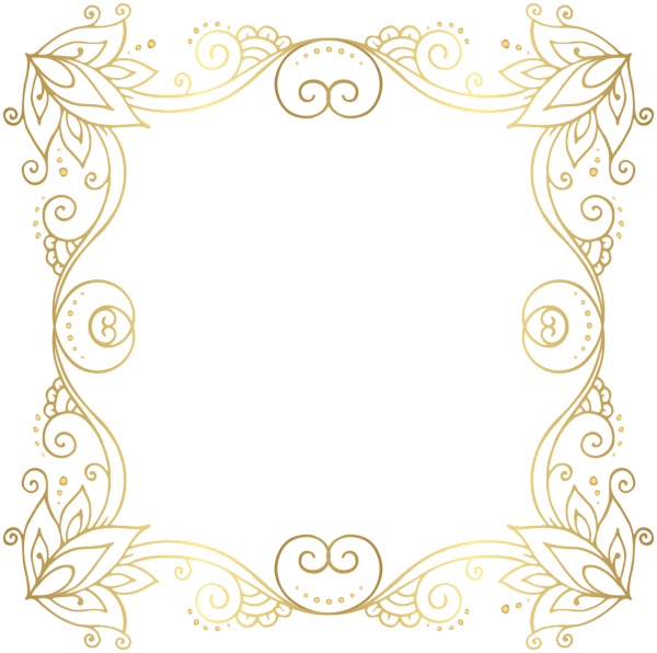 This png image - Gold Border Frame PNG Clip Art Image, is available for free download