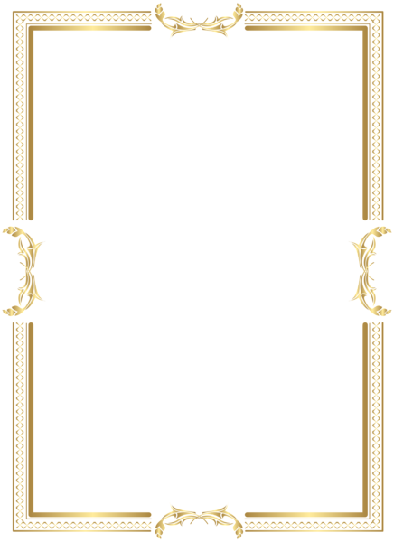 This png image - Gold Border Frame Transparent PNG Clip Art, is available for free download