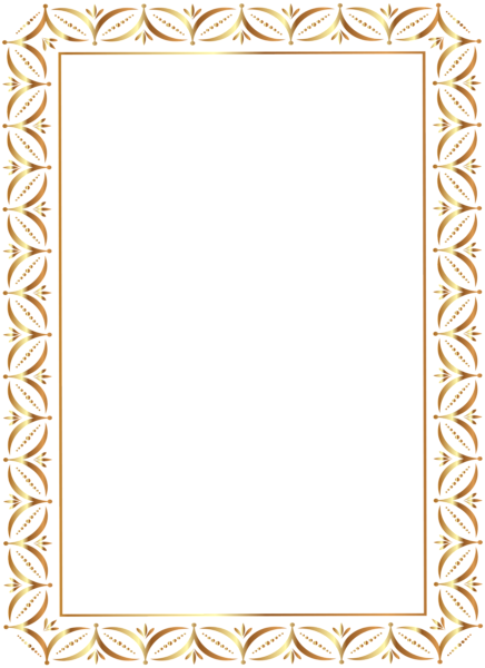 Gold Border Frame Transparent PNG Clip Art Image | Gallery Yopriceville ...