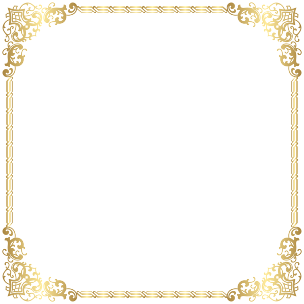 Gold Border Frame Transparent PNG Clip Art Image | Gallery Yopriceville ...