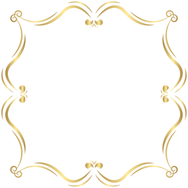 This png image - Gold Border PNG Clip Art Image, is available for free download