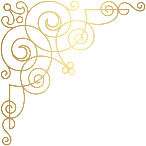 This png image - Gold Corner Clip Art Image, is available for free download
