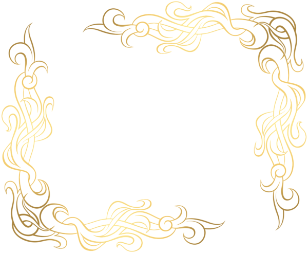 This png image - Gold Corner Decoration Transparent PNG Clip Art, is available for free download