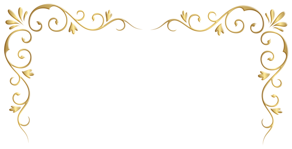 This png image - Gold Corner Decorative Transparent Image, is available for free download