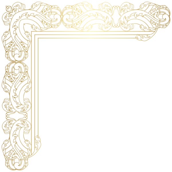 This png image - Gold Corner Transparent PNG Image, is available for free download